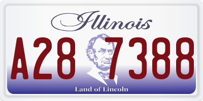 IL license plate A287388