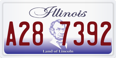 IL license plate A287392