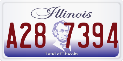 IL license plate A287394