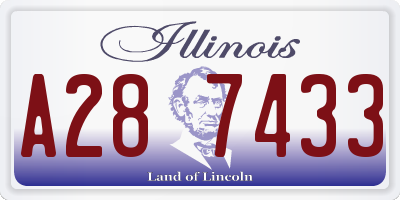 IL license plate A287433