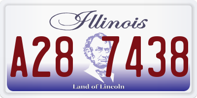 IL license plate A287438