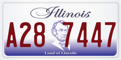 IL license plate A287447