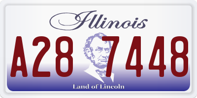 IL license plate A287448