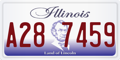 IL license plate A287459