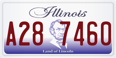 IL license plate A287460