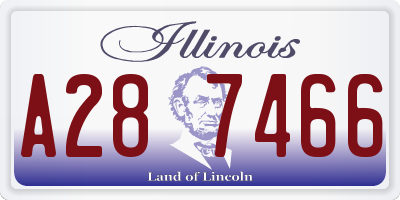 IL license plate A287466