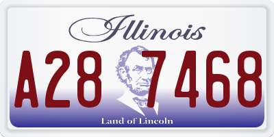 IL license plate A287468
