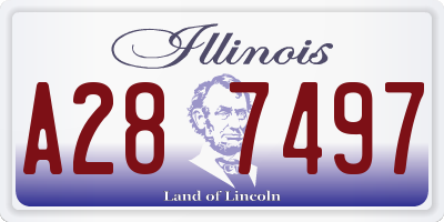 IL license plate A287497
