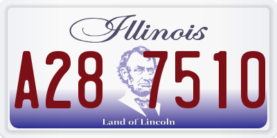 IL license plate A287510