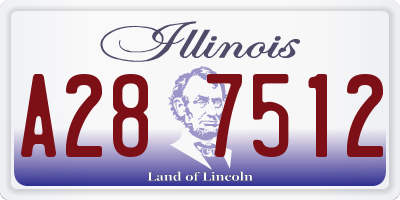 IL license plate A287512