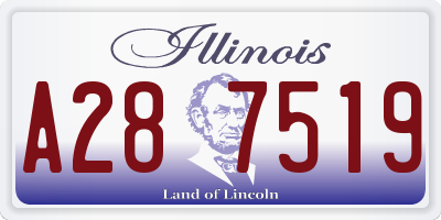 IL license plate A287519