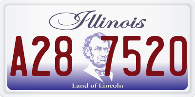 IL license plate A287520