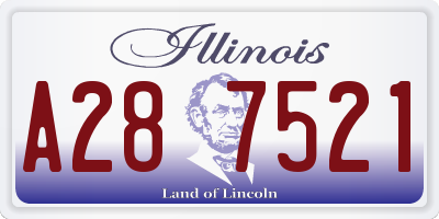 IL license plate A287521