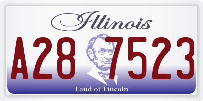 IL license plate A287523