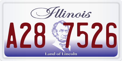 IL license plate A287526