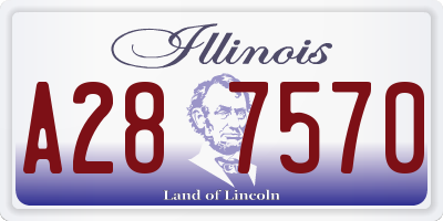 IL license plate A287570