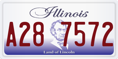 IL license plate A287572