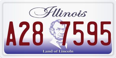 IL license plate A287595
