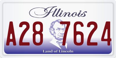 IL license plate A287624