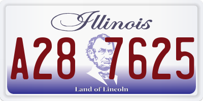 IL license plate A287625
