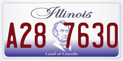 IL license plate A287630