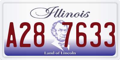 IL license plate A287633
