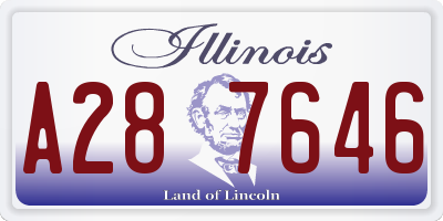 IL license plate A287646