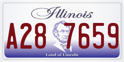 IL license plate A287659