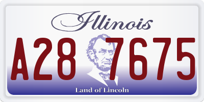 IL license plate A287675