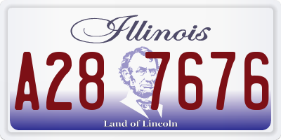 IL license plate A287676