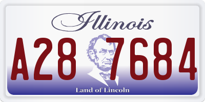 IL license plate A287684