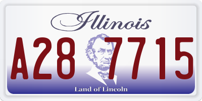 IL license plate A287715
