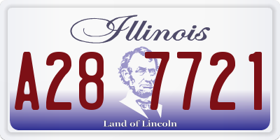 IL license plate A287721