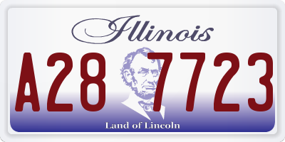 IL license plate A287723
