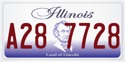IL license plate A287728