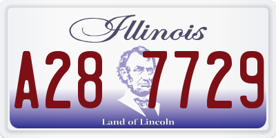 IL license plate A287729