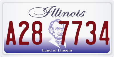 IL license plate A287734