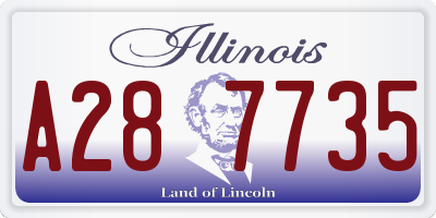 IL license plate A287735