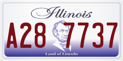 IL license plate A287737