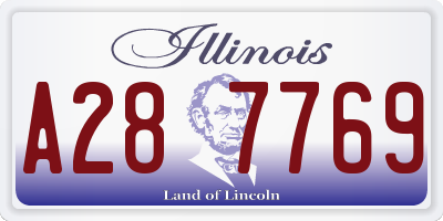 IL license plate A287769