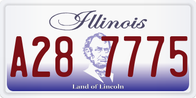 IL license plate A287775