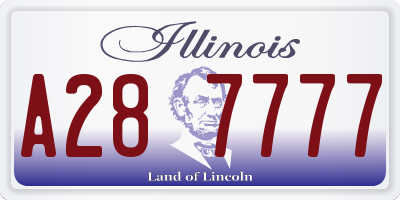 IL license plate A287777