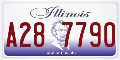 IL license plate A287790