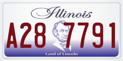 IL license plate A287791