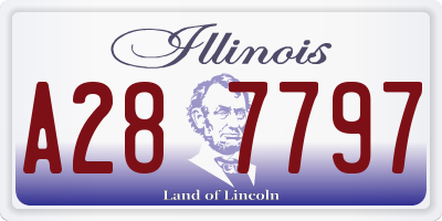 IL license plate A287797