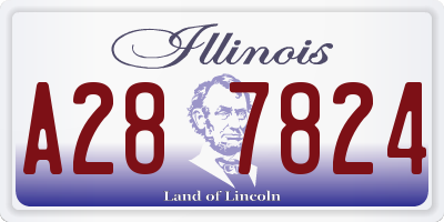 IL license plate A287824
