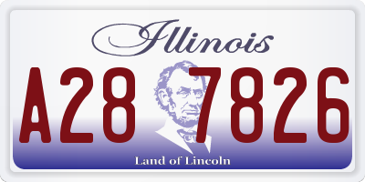 IL license plate A287826