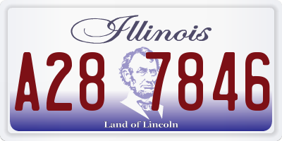 IL license plate A287846