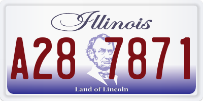 IL license plate A287871