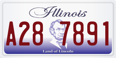 IL license plate A287891